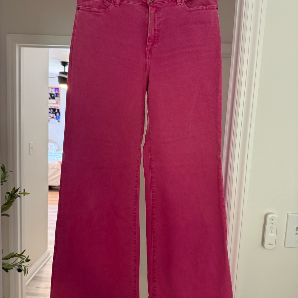 Women's Pink Jeans-Barbie pink